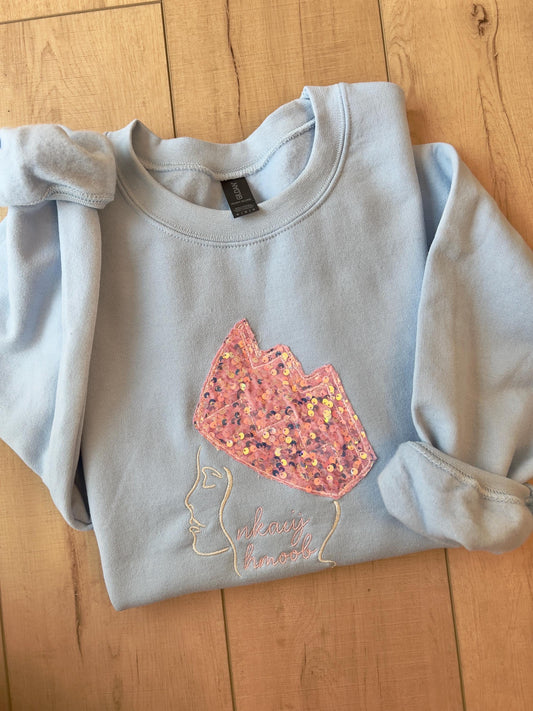 Hmong Girl Princess Sequin Sweater