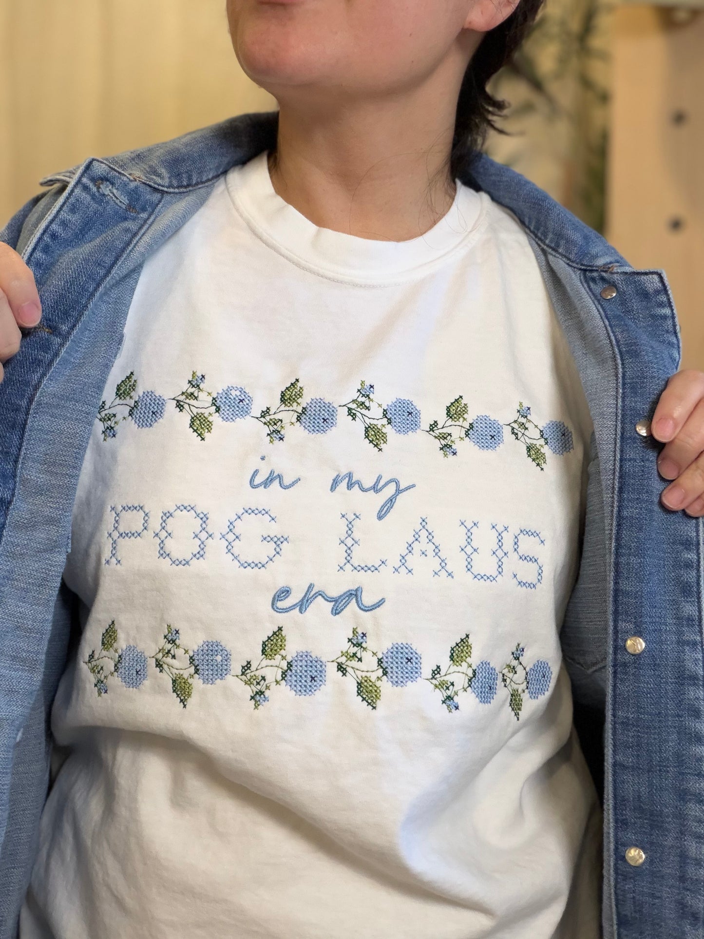 In my Pog Laus Era Tee or Sweater