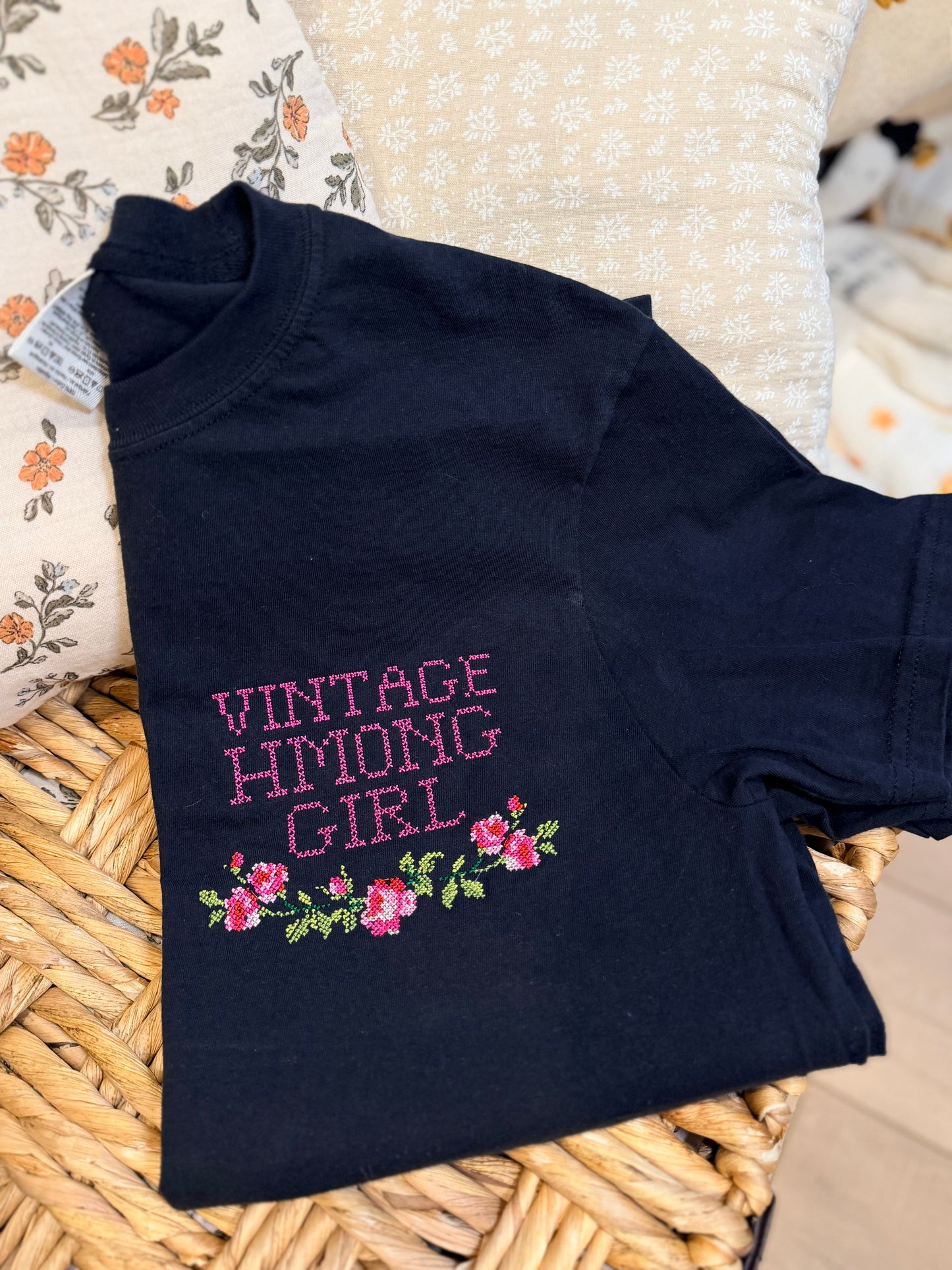 Vintage Hmong Girl Tee or Sweater