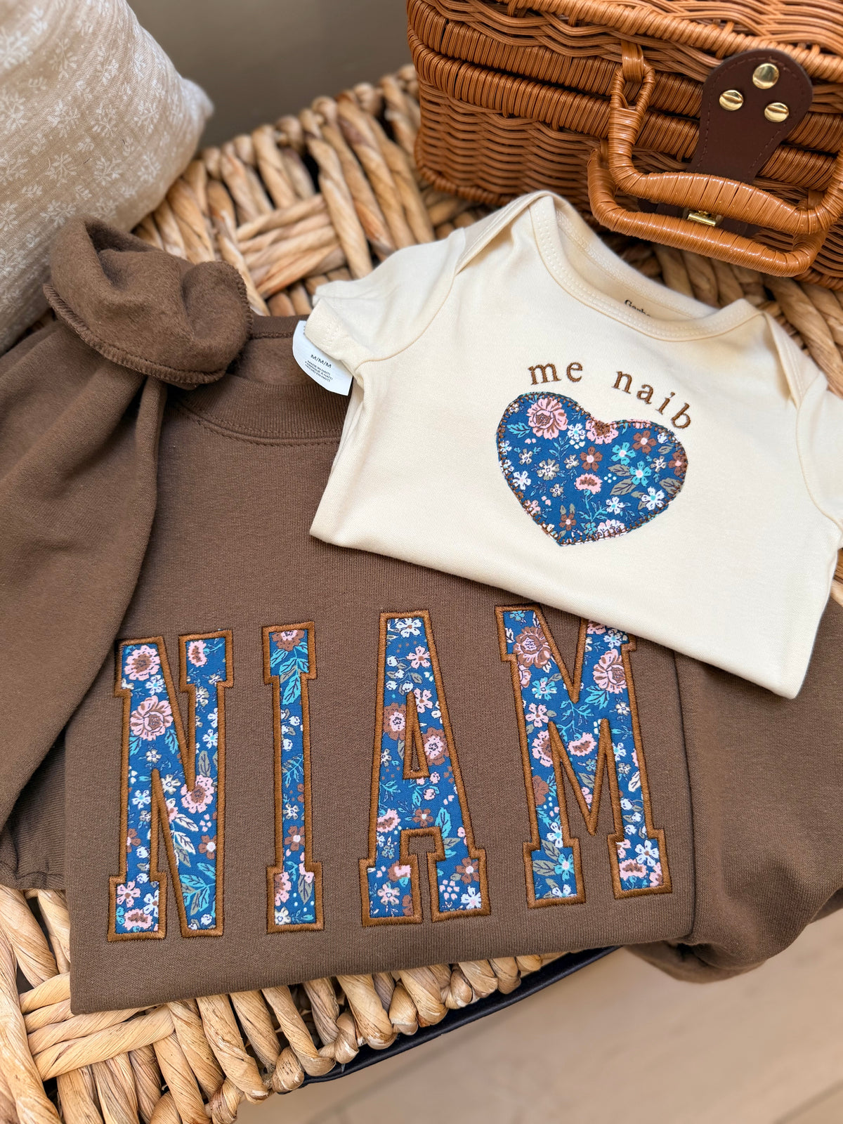 Matching Mom, Dad, and Baby Set - Hmong and English Options