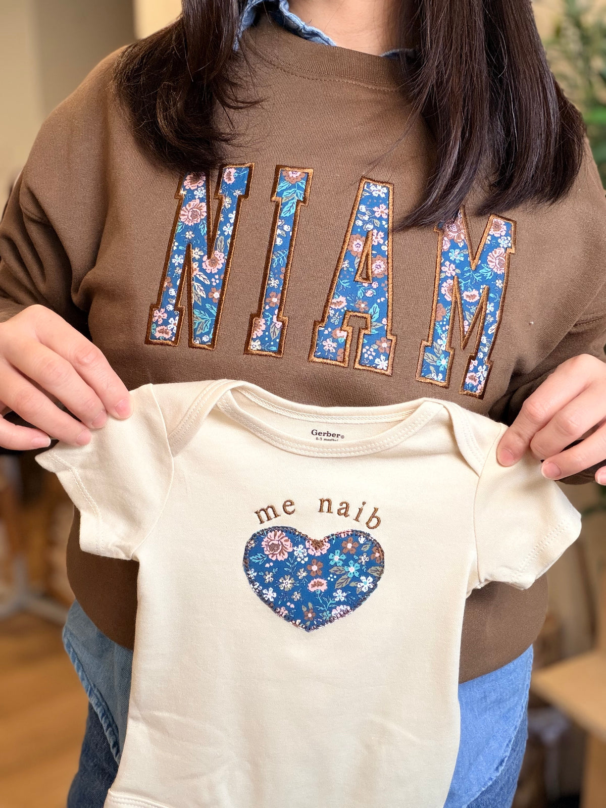 Matching Mom, Dad, and Baby Set - Hmong and English Options