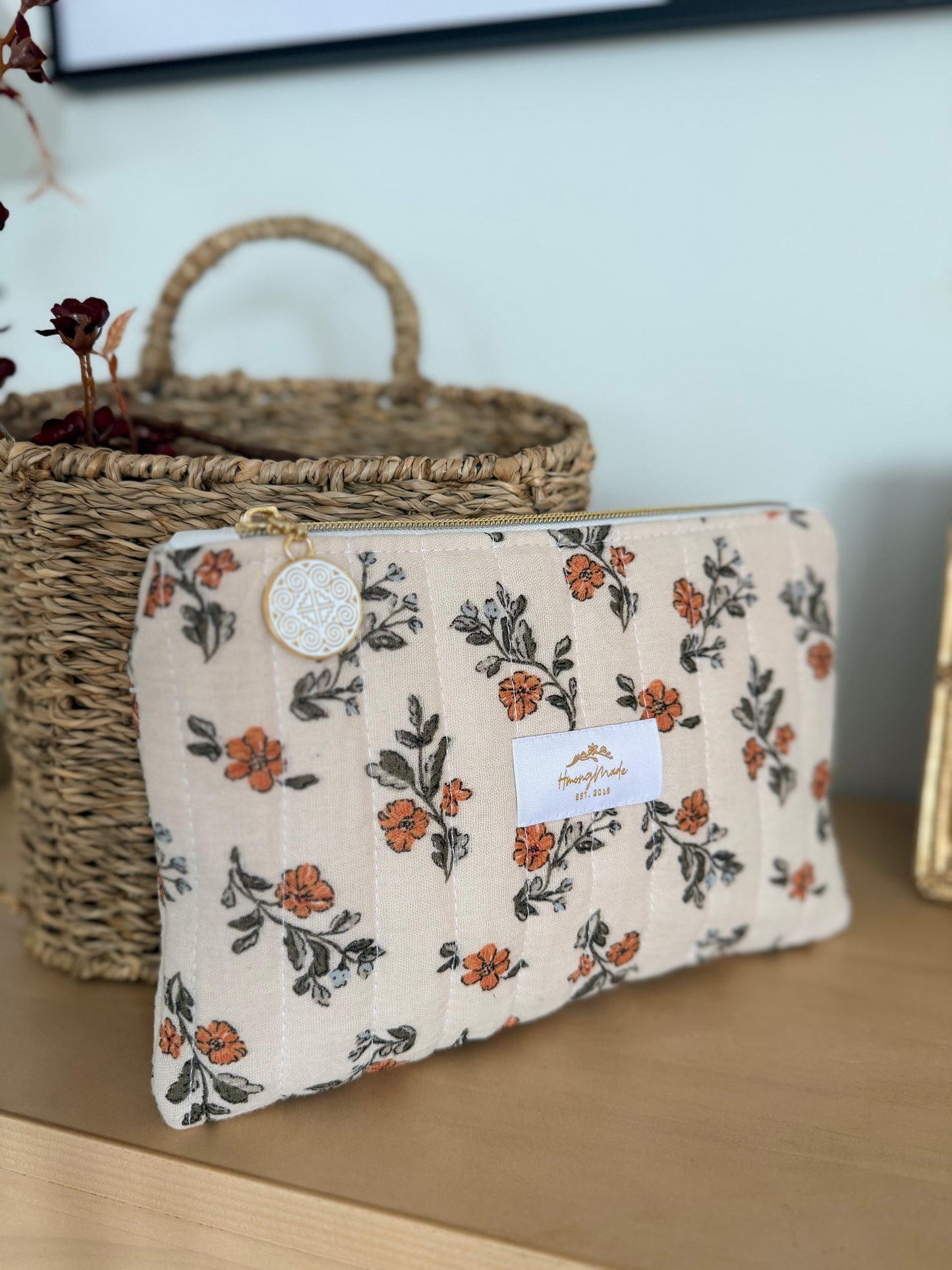 Flat Zipper Pouch: Hmong Zipper Pull or Classic Zipper Pull - Personalizable