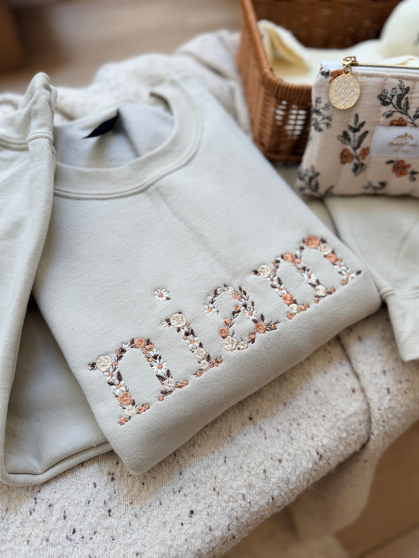 Floral Niam/Nam/Mama Sweater