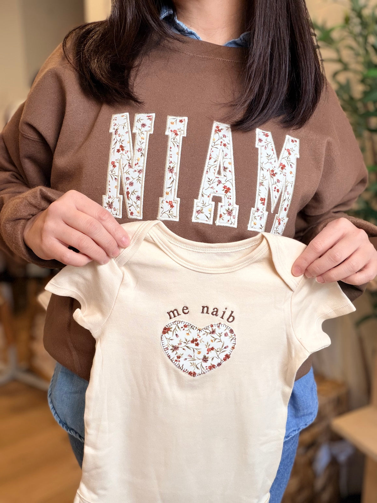 Matching Mom, Dad, and Baby Set - Hmong and English Options