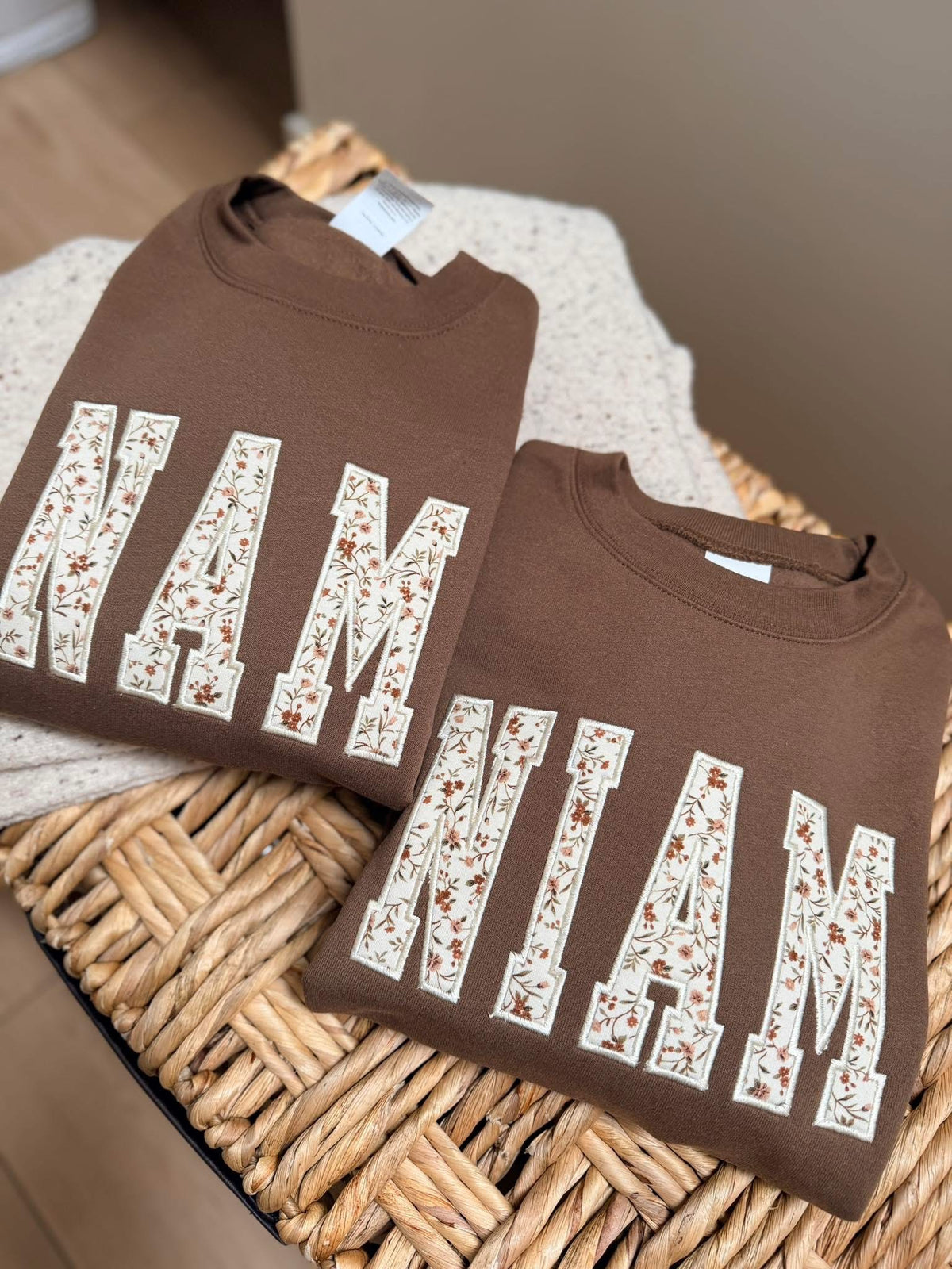 Matching Mom, Dad, and Baby Set - Hmong and English Options