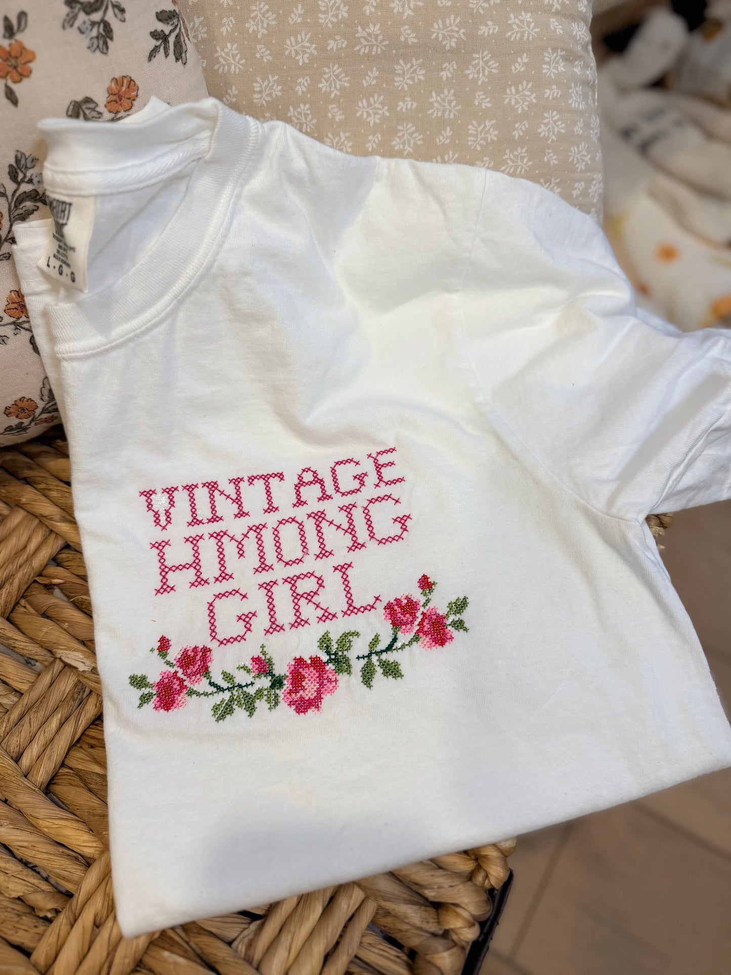 Vintage Hmong Girl Tee or Sweater