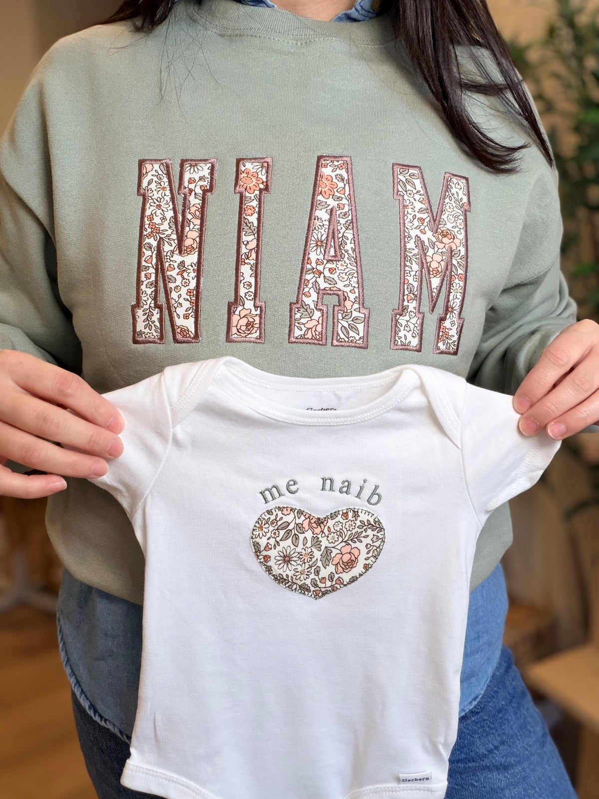 Matching Mom, Dad, and Baby Set - Hmong and English Options