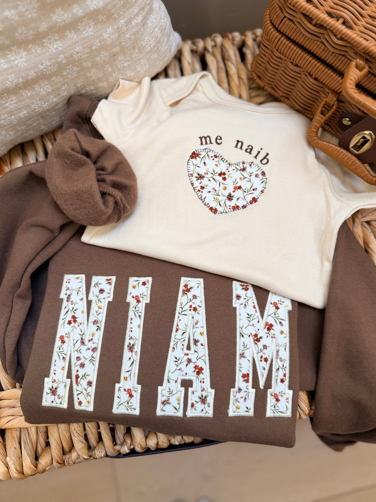 Matching Mom, Dad, and Baby Set - Hmong and English Options