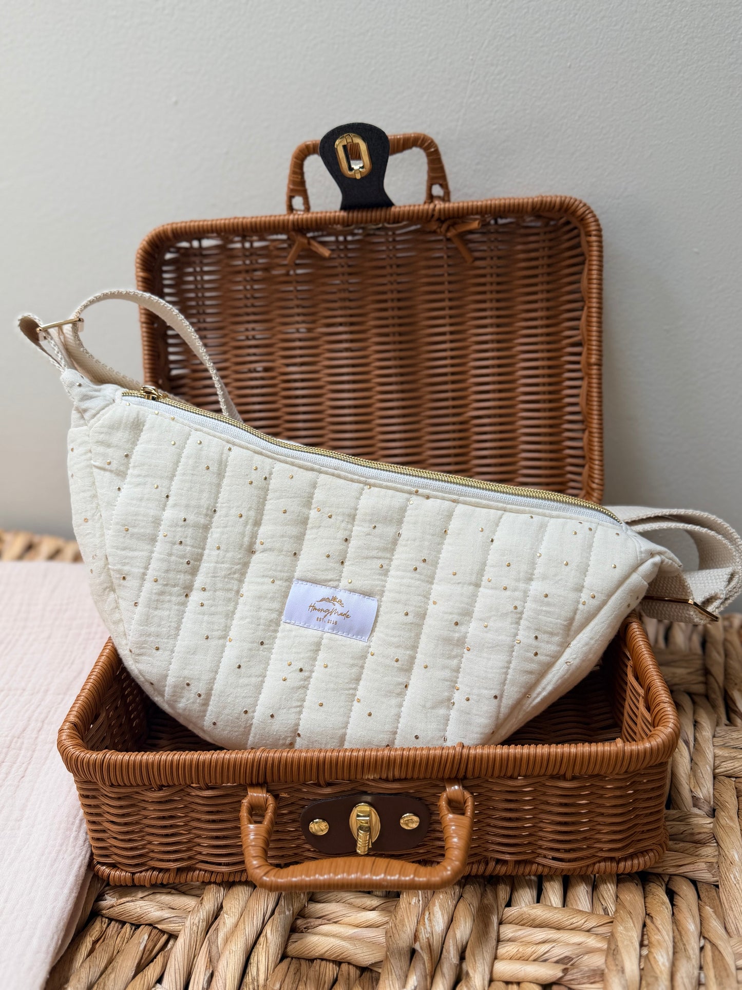 Crescent Moon Bag | Quilted Cotton or Teddy Fabric Crossbody - Personalizable