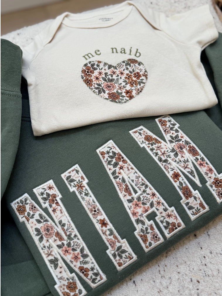 Matching Mom, Dad, and Baby Set - Hmong and English Options
