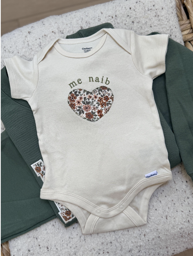 Matching Mom, Dad, and Baby Set - Hmong and English Options