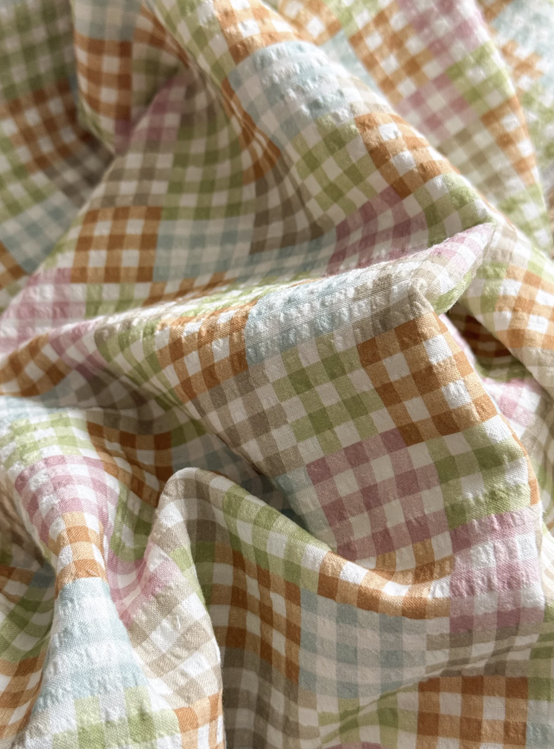 Matching Mom, Dad, and Baby Set - Colorful Gingham