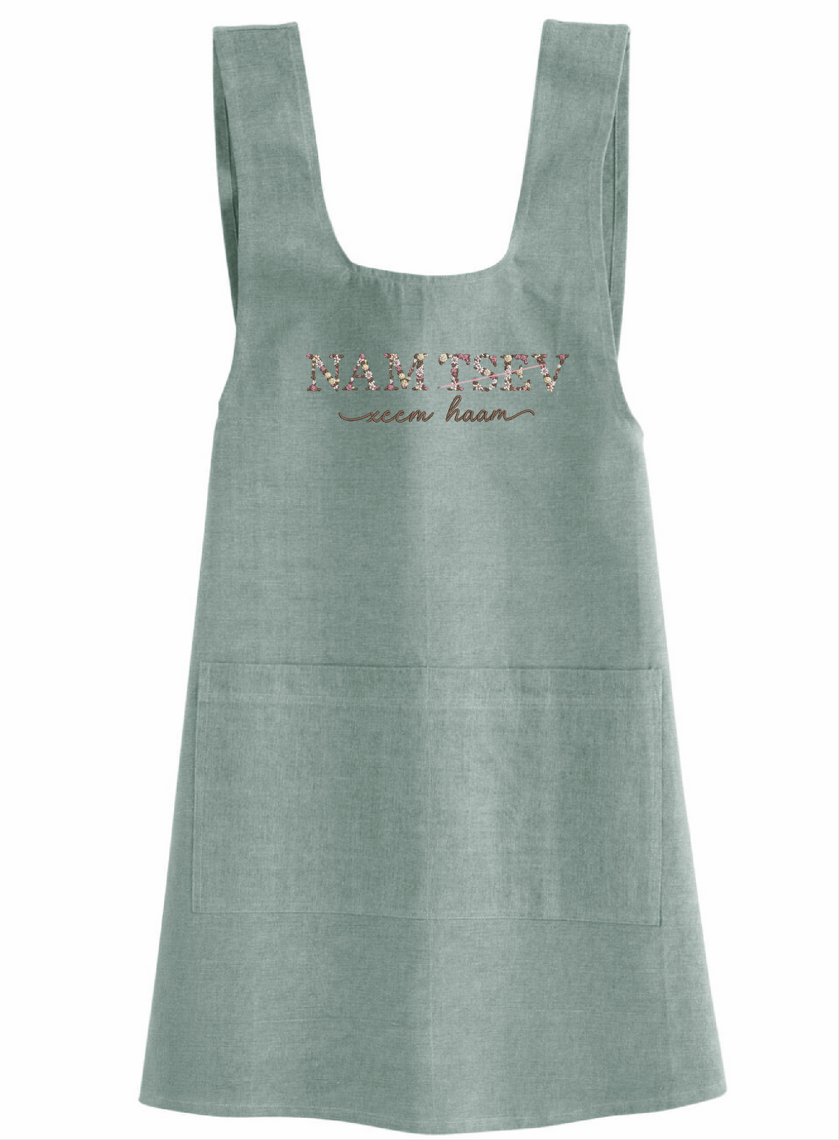 Custom Hmong Cross-Back Apron