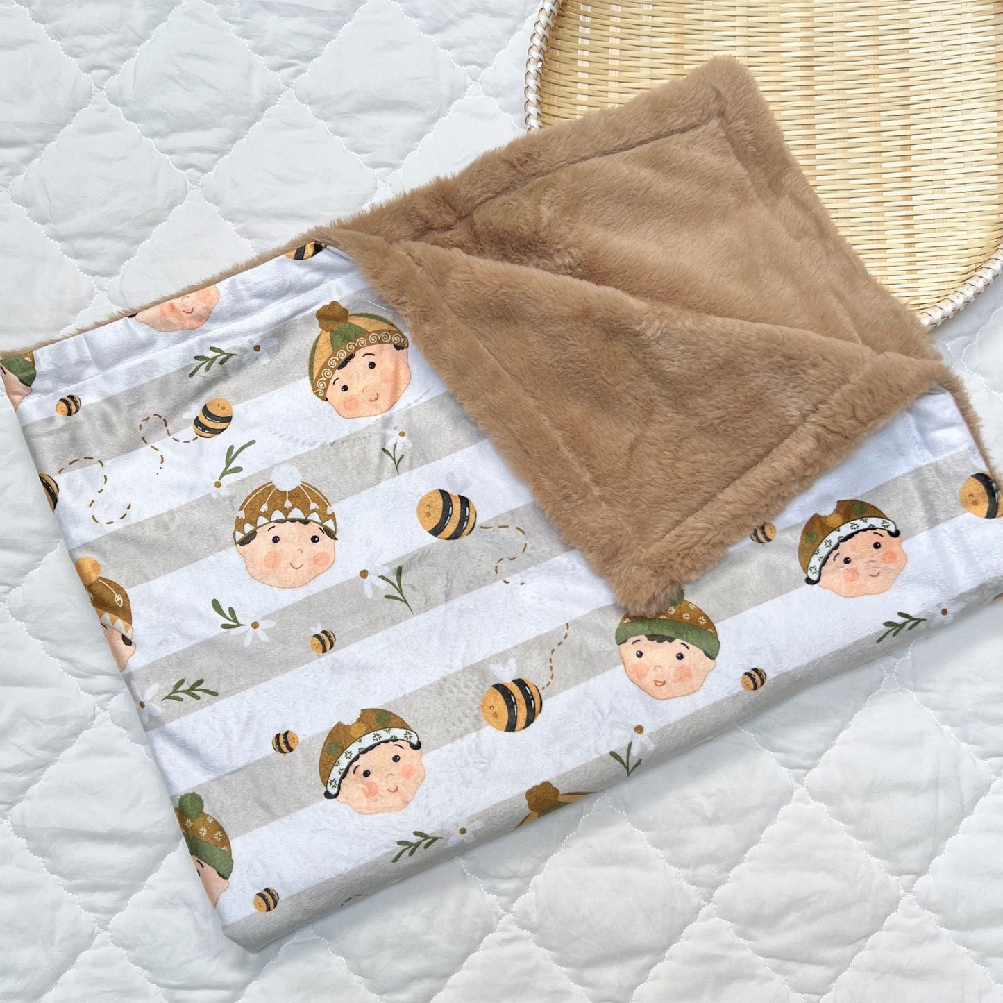 Minky Fleece Baby Blanket - Discounted