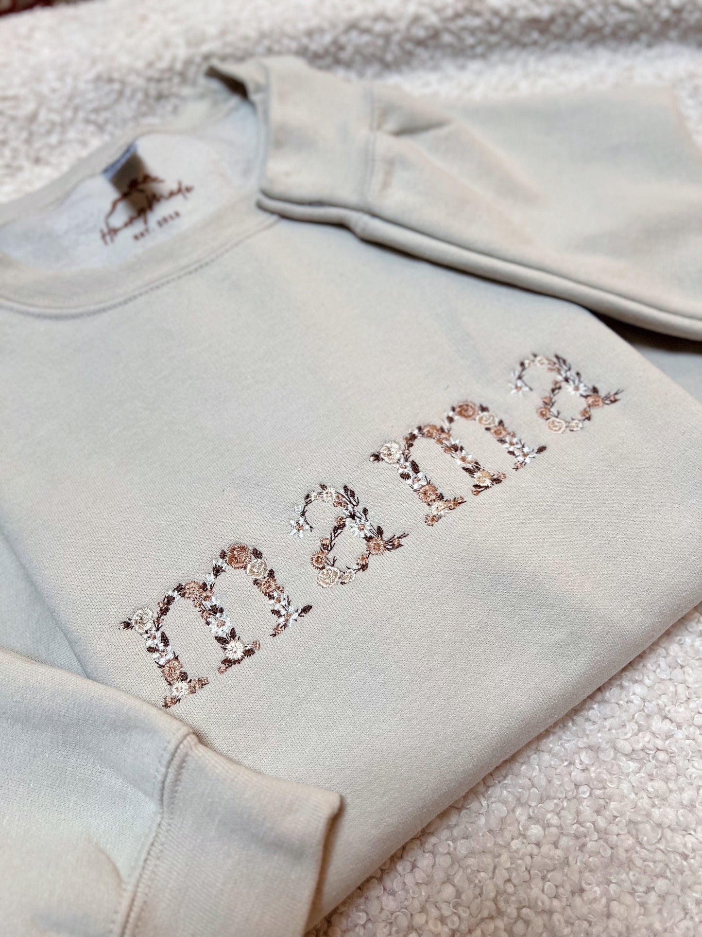 Floral Niam/Nam/Mama Sweater
