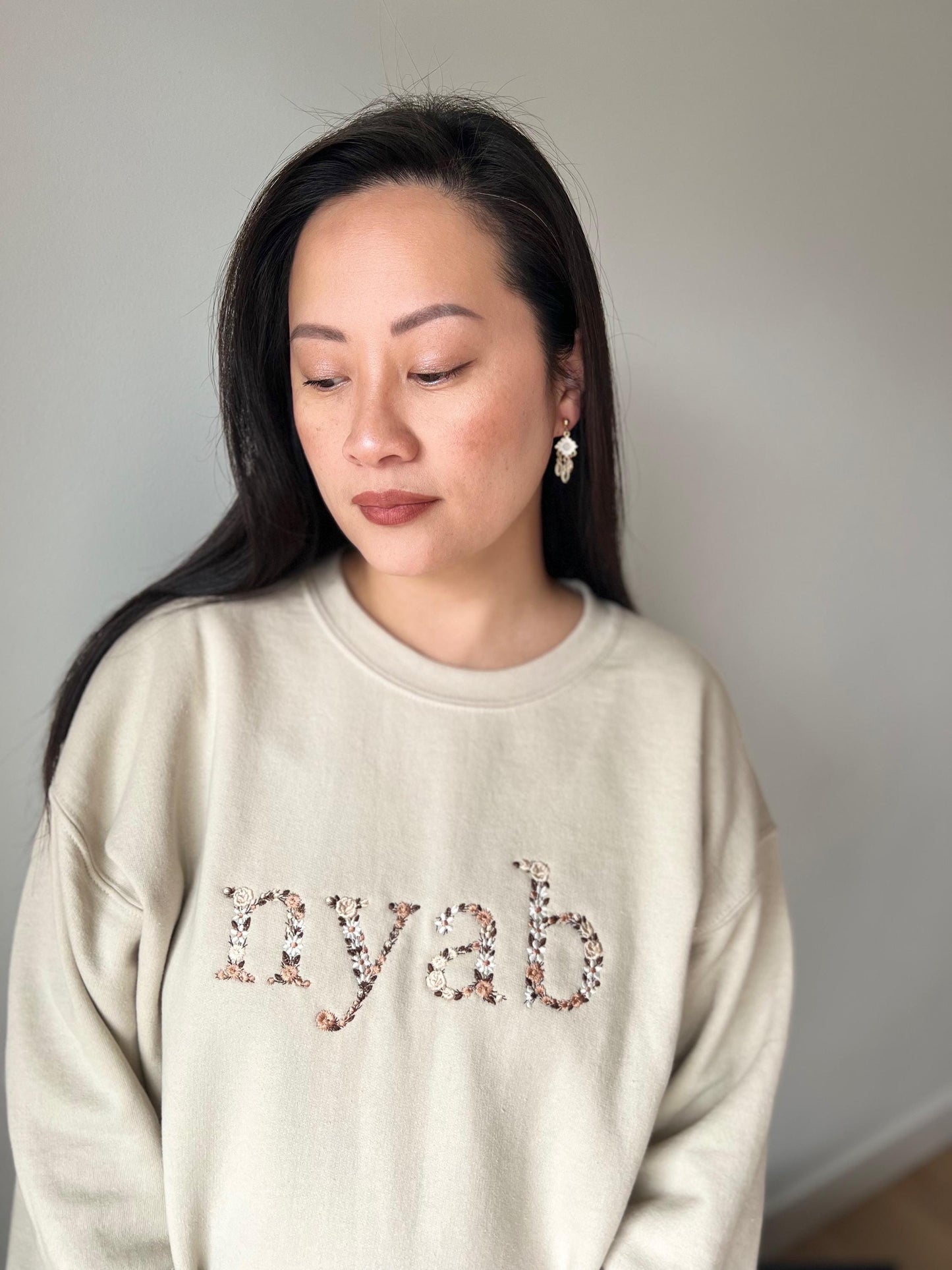 Floral Nyab (Daughter-in-law) Sweater