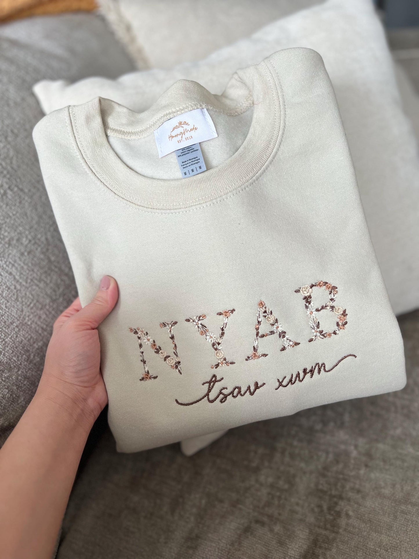 Floral Nyab Custom Sweater