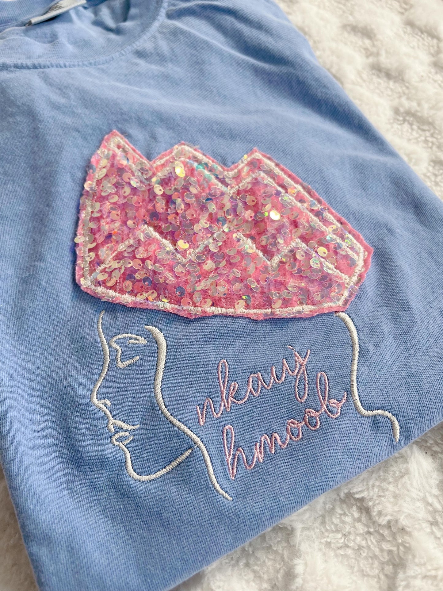Hmong Girl Pink Sequin T-shirt
