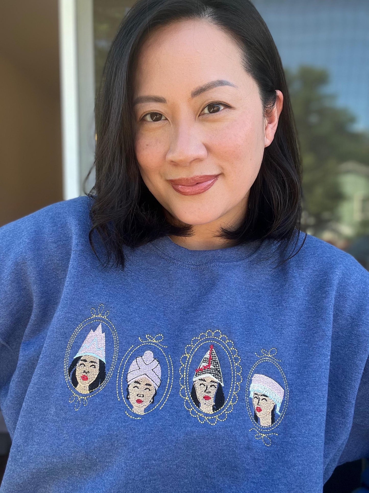 Vintage Framed Hmong Girls Sweater