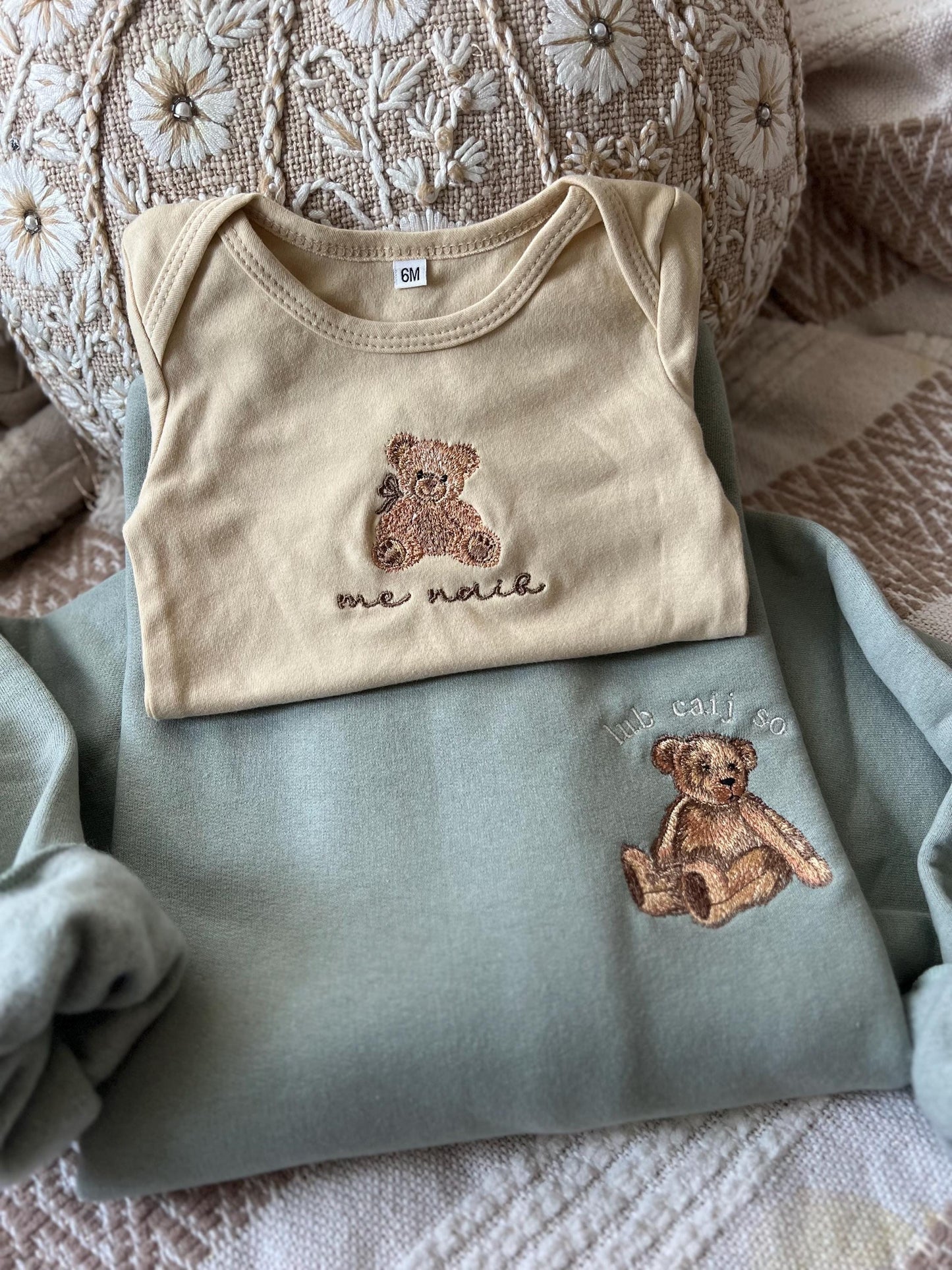 Matching Baby Bear Outfit - Hmong Mama and Mini Set