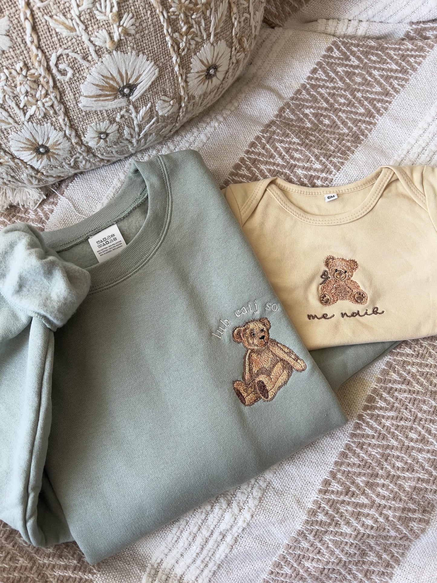 Matching Baby Bear Outfit - Hmong Mama and Mini Set