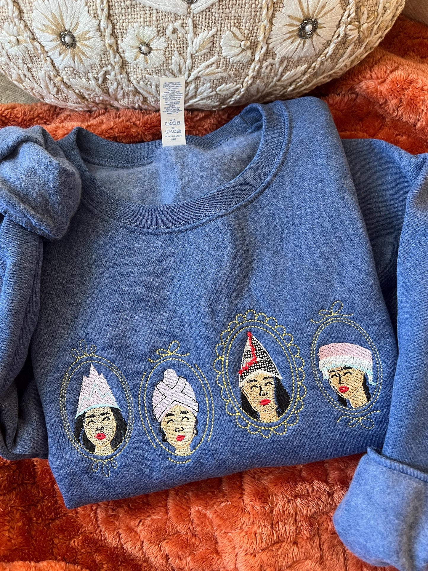 Vintage Framed Hmong Girls Sweater