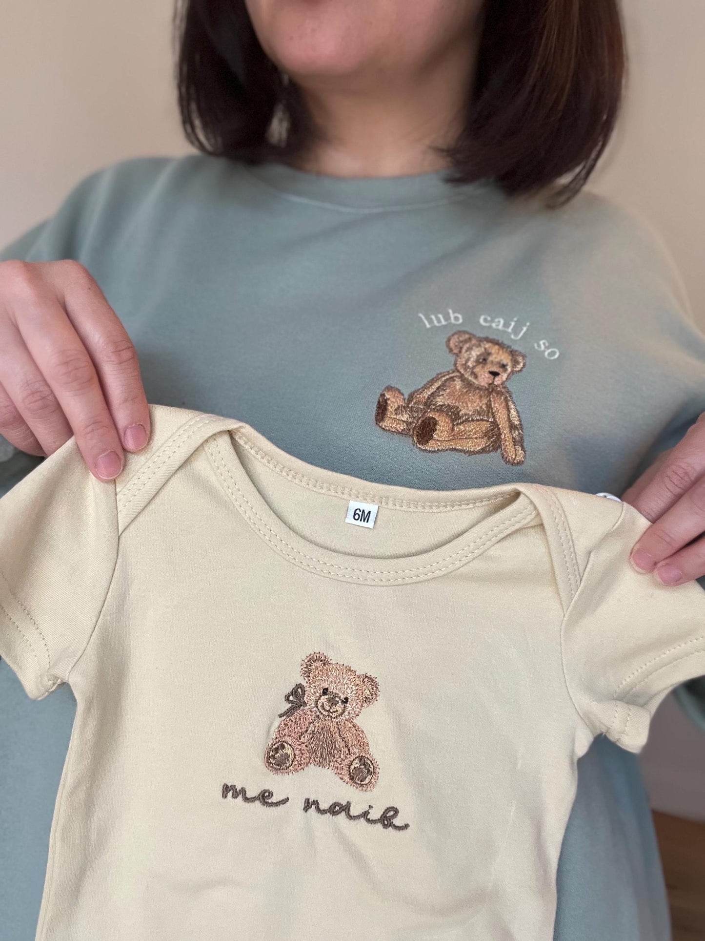 Matching Baby Bear Outfit - Hmong Mama and Mini Set