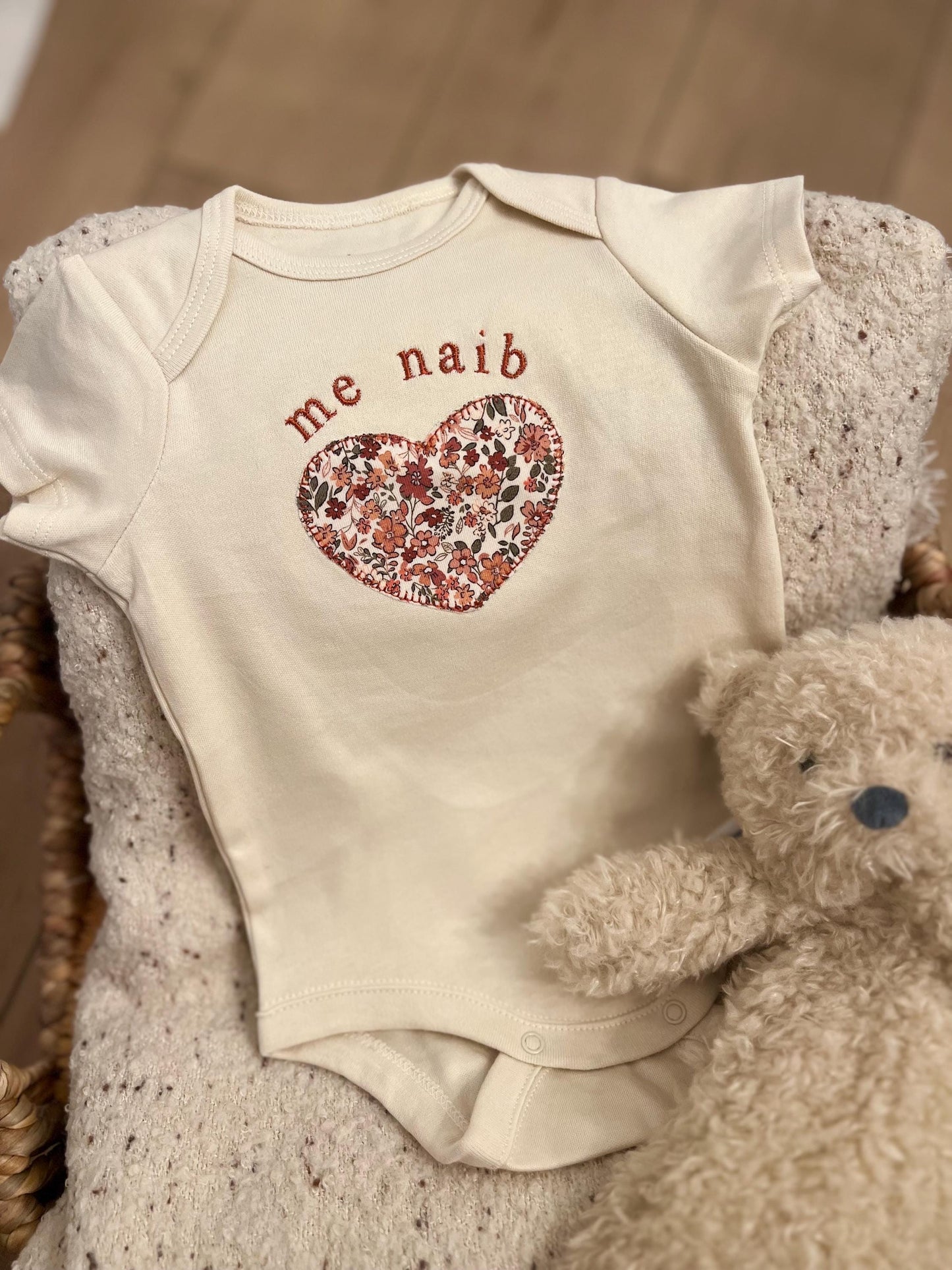 Hmong Me Naib Quilted Heart Infant Bodysuit