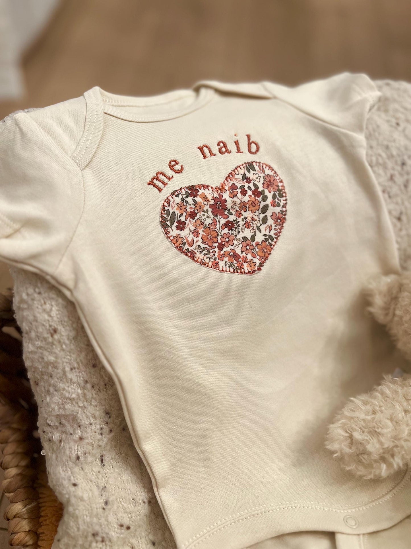 Hmong Me Naib Quilted Heart Infant Bodysuit