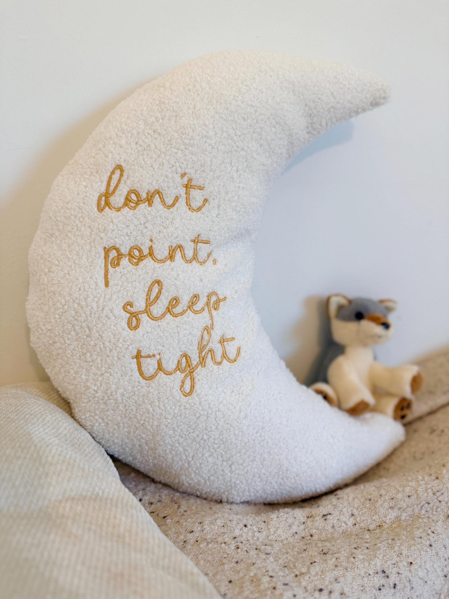 Don’t Point, Sleep Tight Moon Pillow - Hmong Baby or Hmong Kid