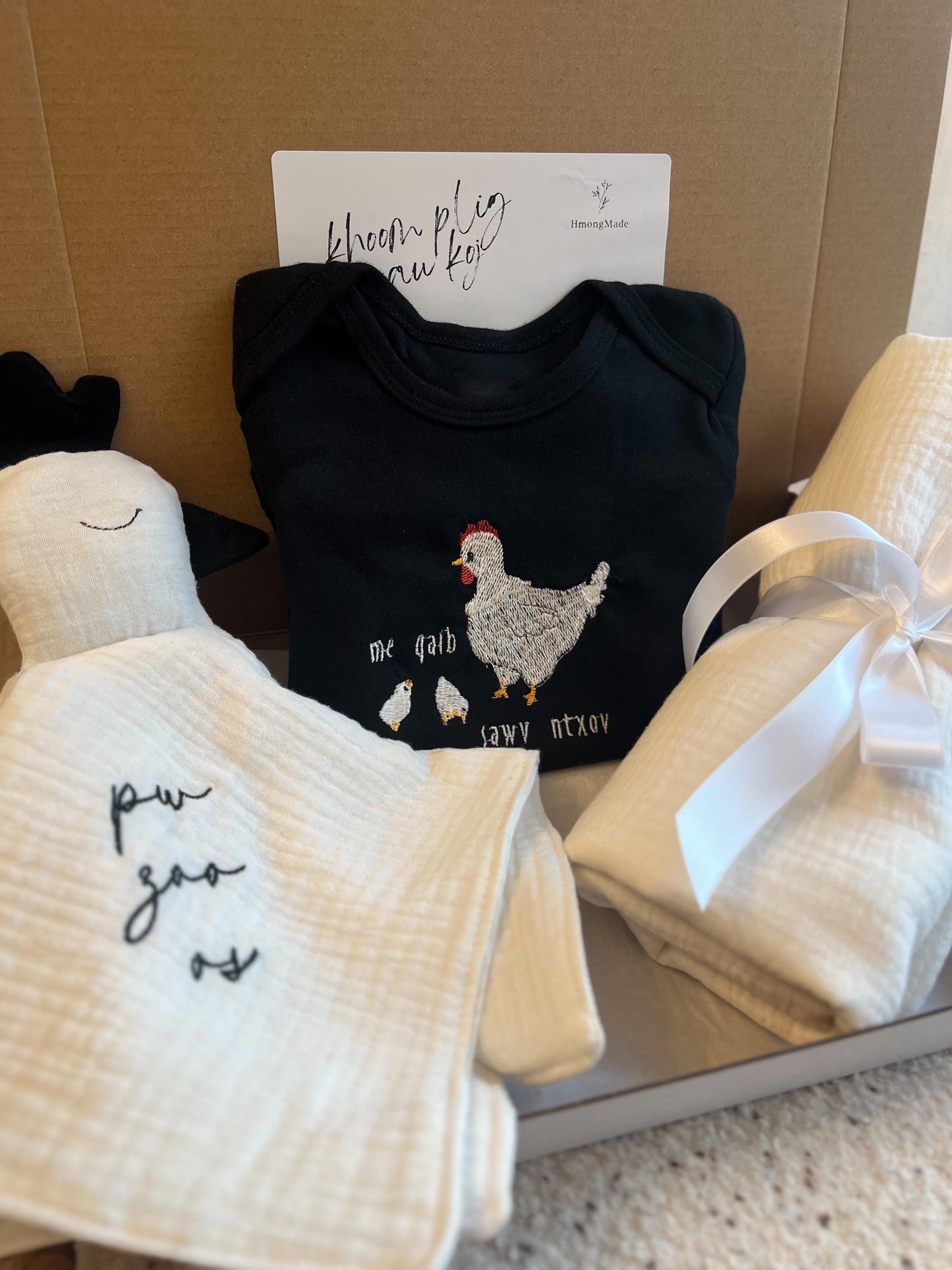 Sleep Well Me Qaib/Chicken Hmong Baby Gift Box