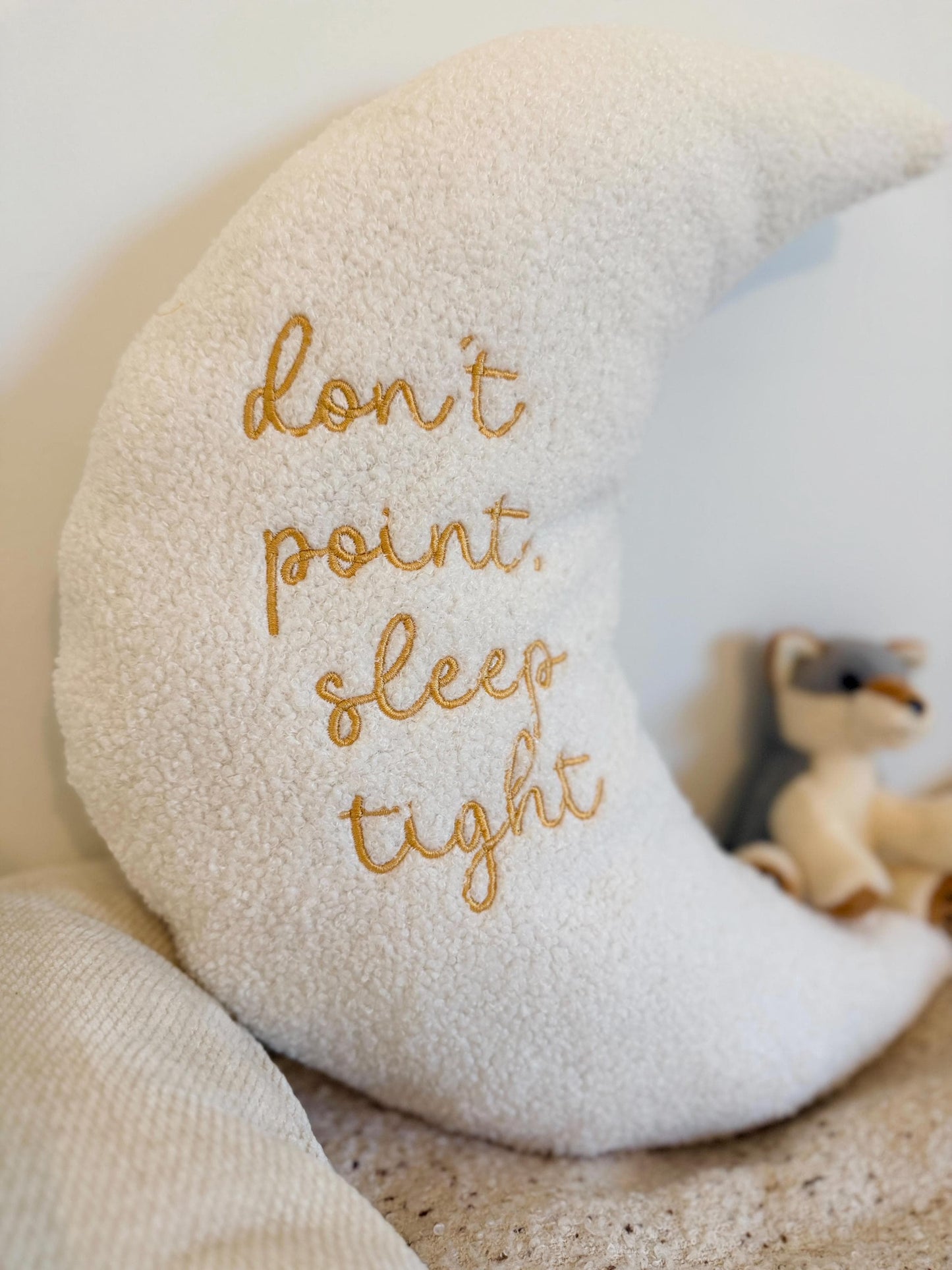 Don’t Point, Sleep Tight Moon Pillow - Hmong Baby or Hmong Kid