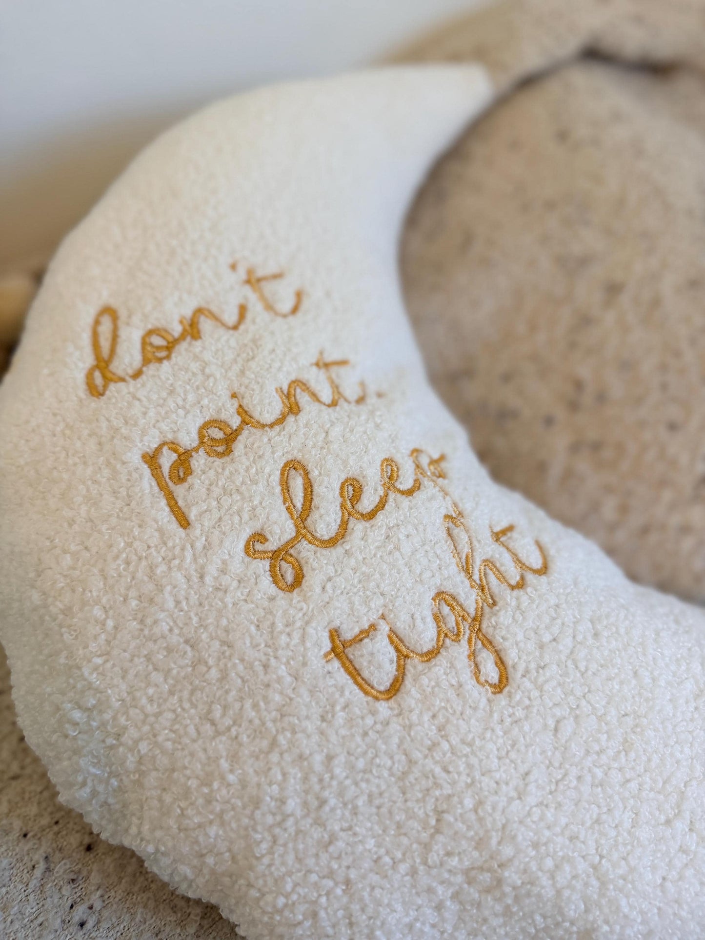 Don’t Point, Sleep Tight Moon Pillow - Hmong Baby or Hmong Kid