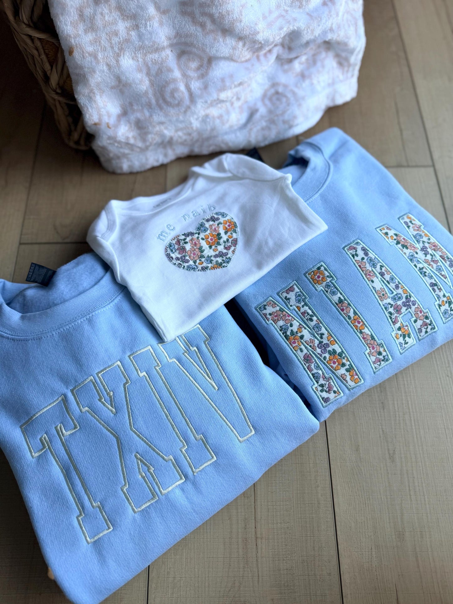 SALE: Matching Mom, Dad, and Baby Set - Hmong and English Options