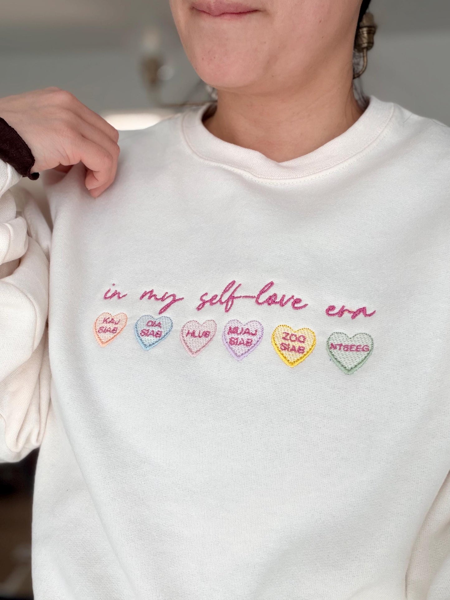 Valentine’s Hmong Sweater Edition - Conversation Hearts Sweater