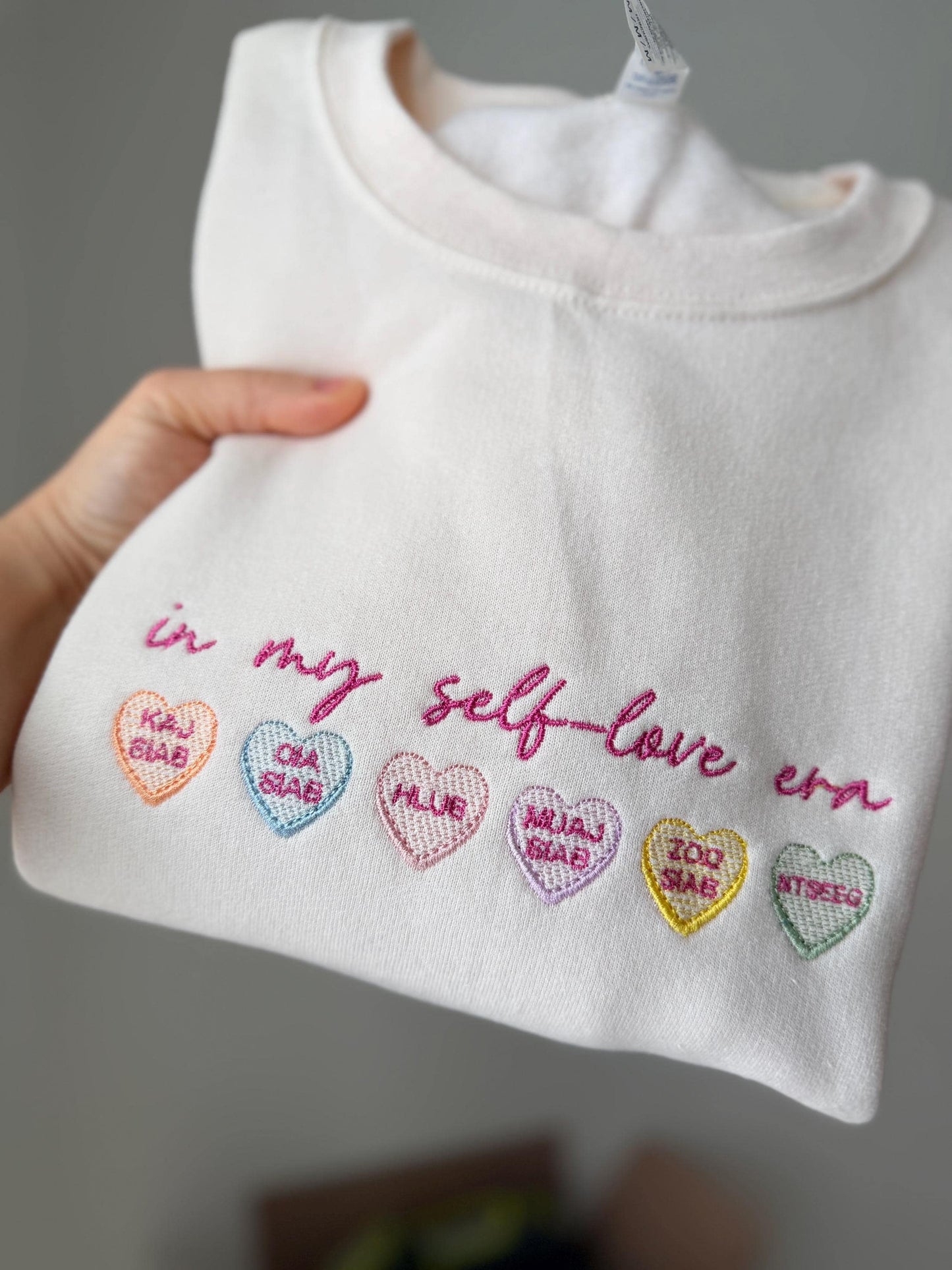 Valentine’s Hmong Sweater Edition - Conversation Hearts Sweater