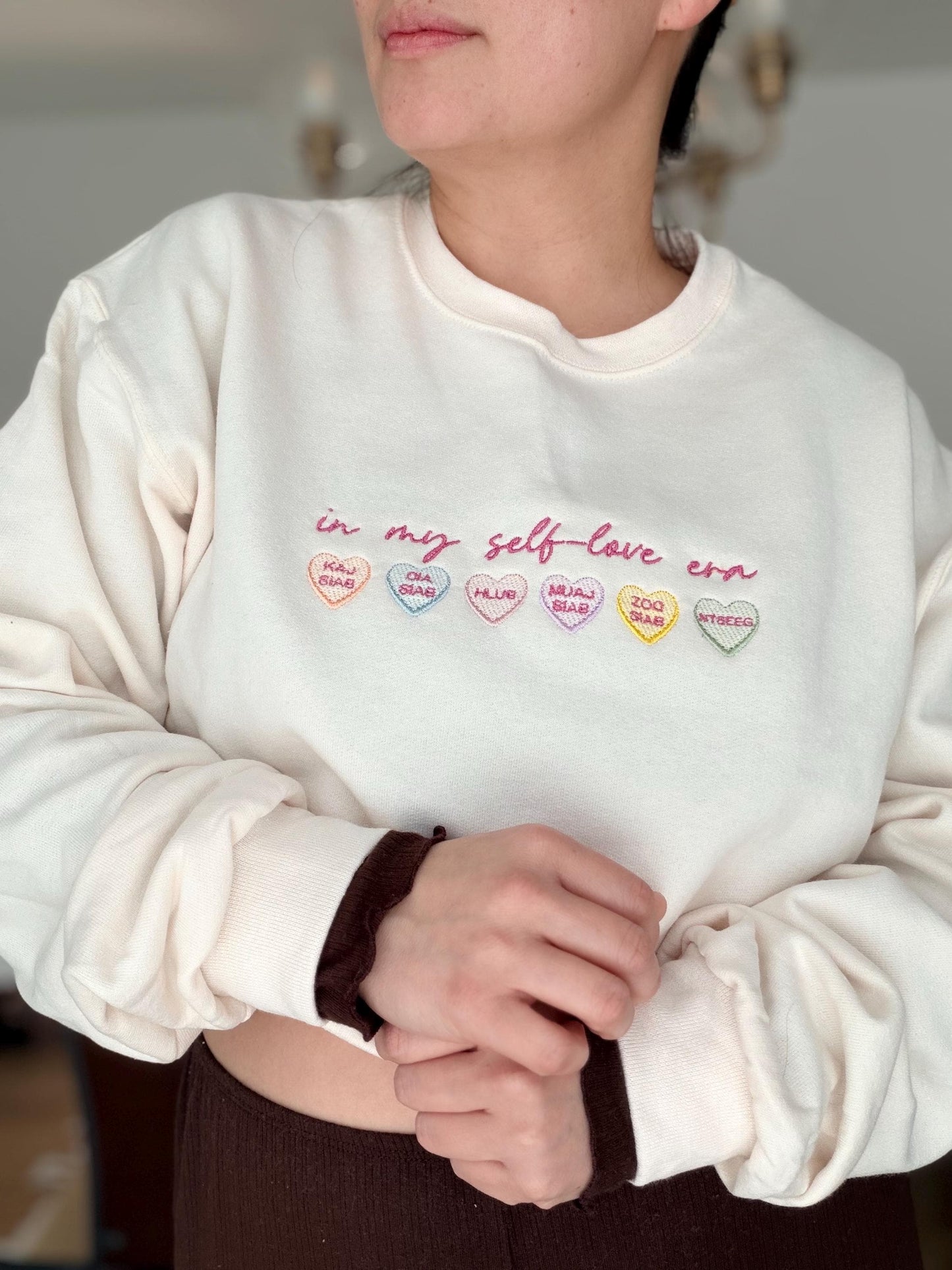 Valentine’s Hmong Sweater Edition - Conversation Hearts Sweater
