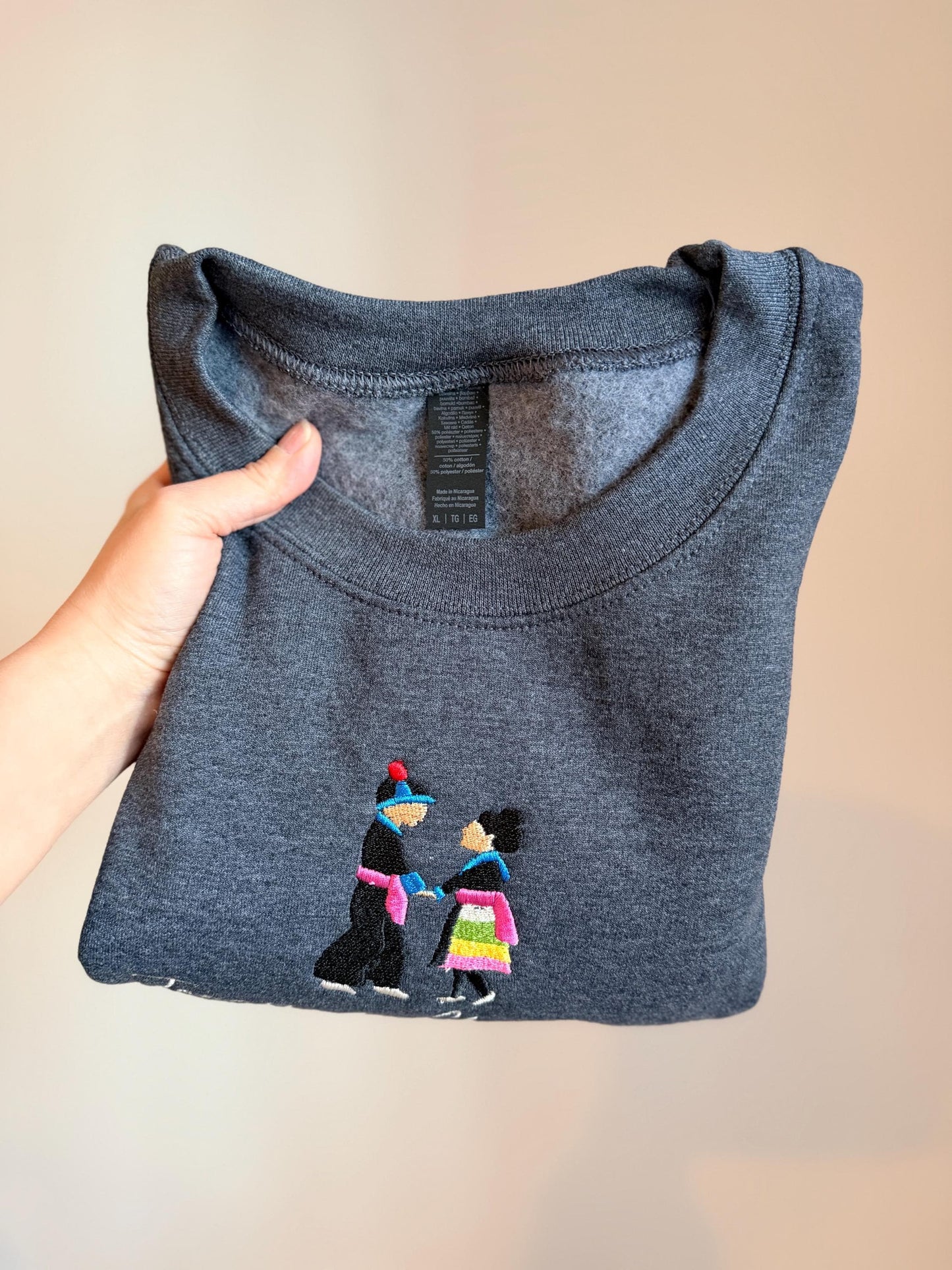 Hmong Wedding Story Cloth Sweater