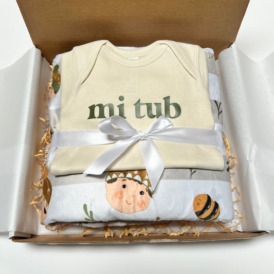 Mi Tub (Son) Blanket and Onesie Bundle